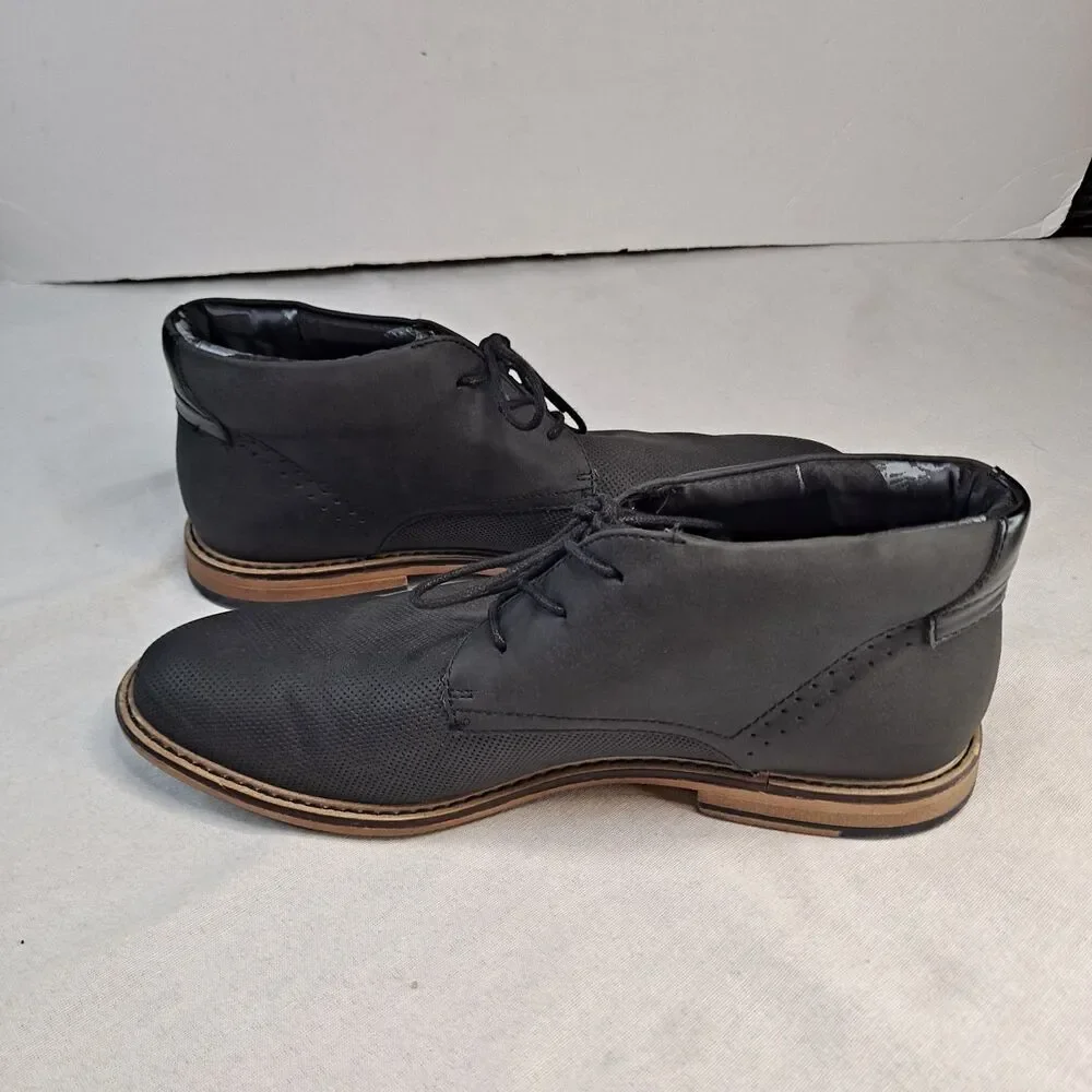 Steve Madden Grasin Shoe Buckle Exclusive Men's 11 Faux Suede Perforated Loafers